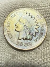 1902 Indian Head Cent Penny, Lustrous Gem AU++ Gem Toned Nice Color WOW Toned