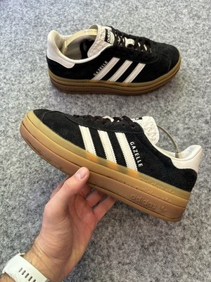 Adidas Gazelle Bold Schwarz Weis Gr. 39 1/3 #165