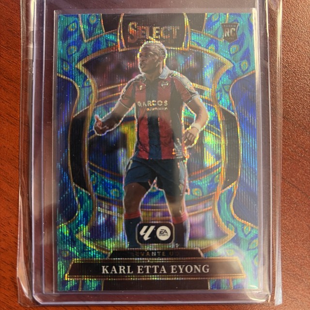 2025 Select La Liga Karl Etta Eyong #94 Rookie RC Peacock SSP POP 1 🔥