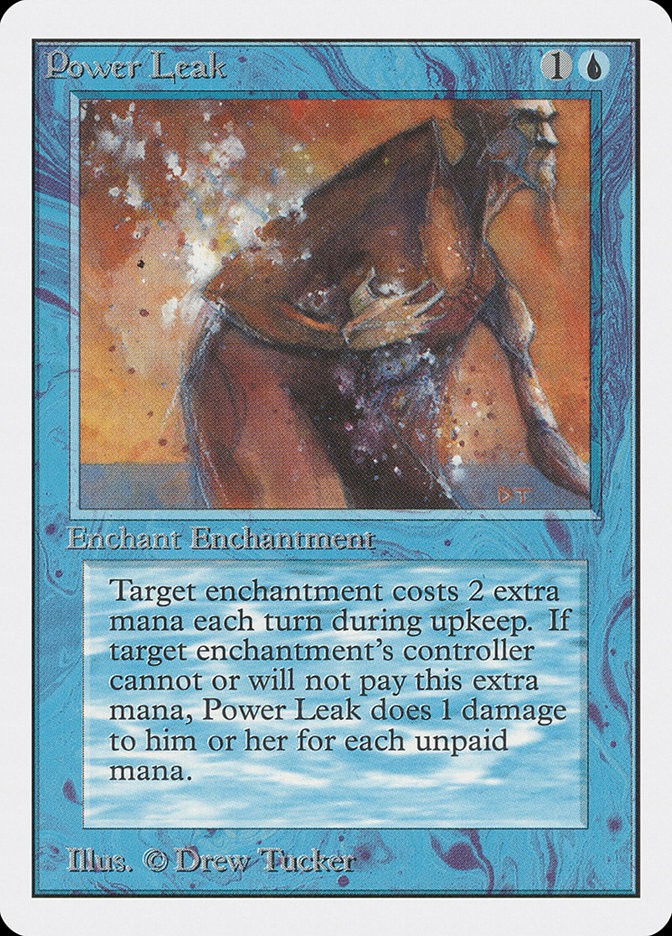 MTG Magic the Gathering Power Leak (72/302) Unlimited Edition MP