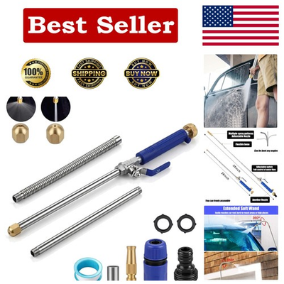 #ad High Pressure Cleaning Wand with Quick Connect Nozzle Stainless Steel 39 Inch $34.97