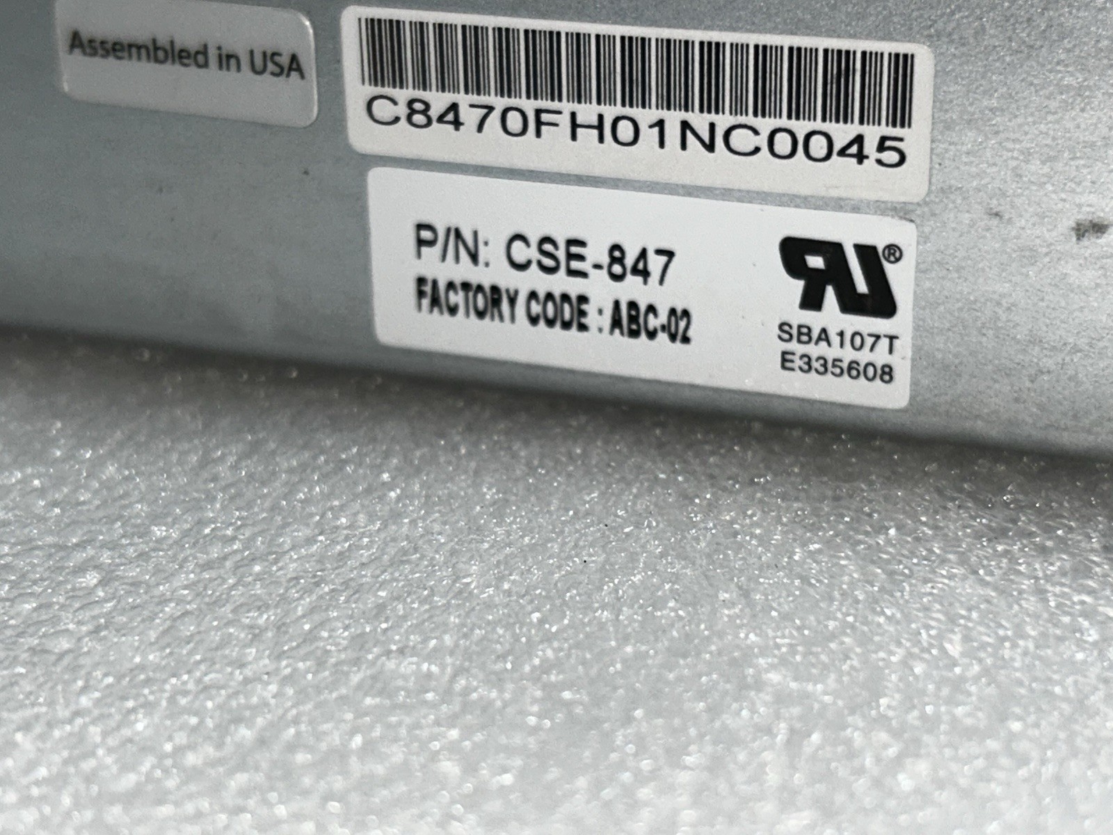 *No Motherboard* Supermicro CSE-847 4U 36-Bay SAS2 2x 1280W PSU