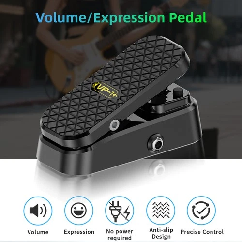 Volume Expression Guitar Effect Pedal Dual Control Silent Stereo Interface C6U2