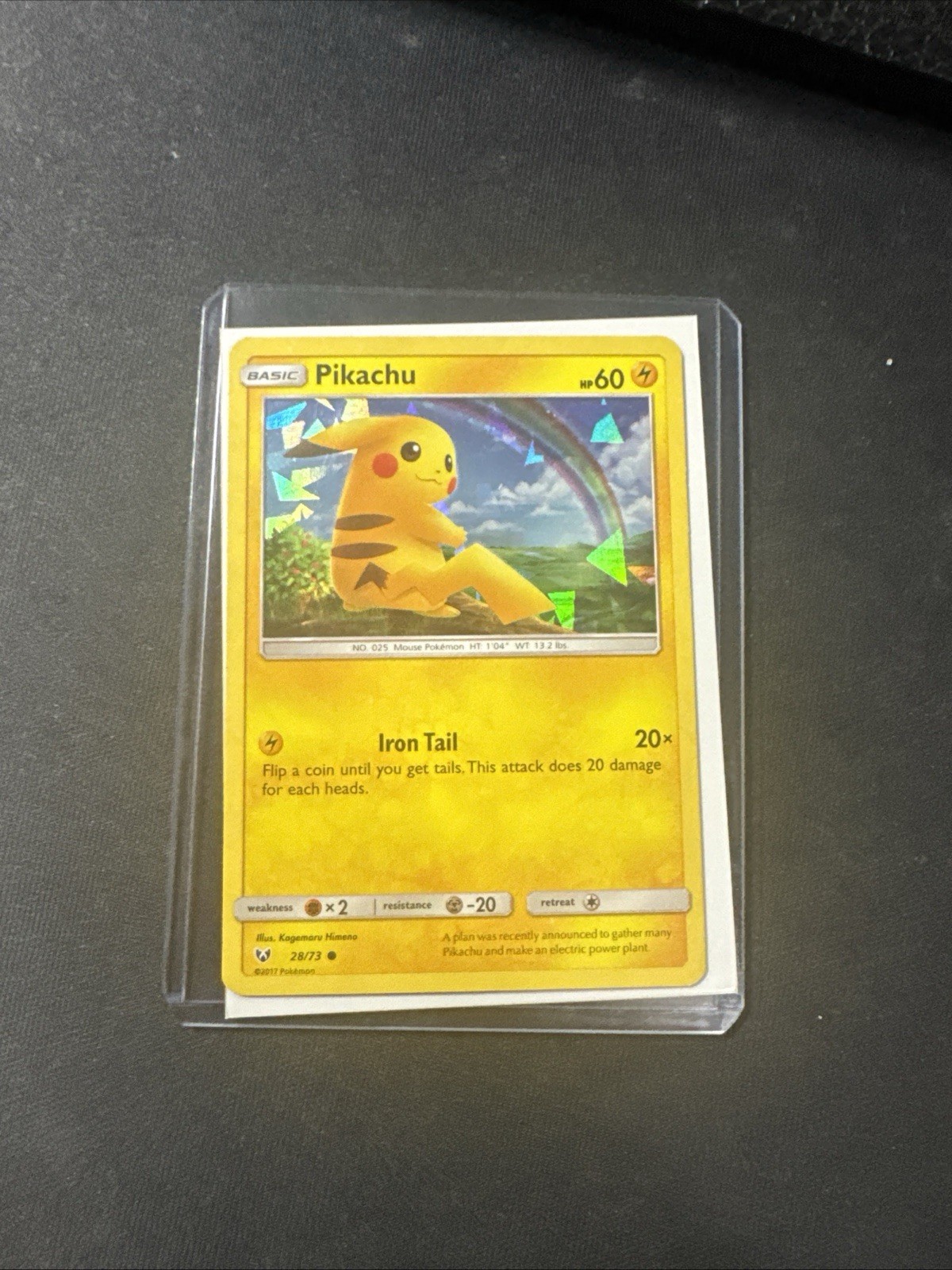 Pikachu 28/73 Cracked Ice Holo Deck Exclusives Pokemon Card MP