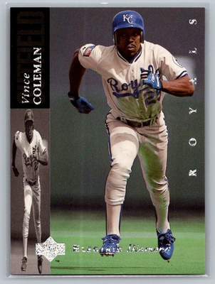 #ad 1994 Upper Deck #376 Vince Coleman Electric Diamond $2.49
