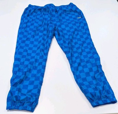 Mens Lacoste Live Blue Checkerboard Jogger Track Pants Sz Large