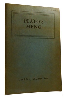 Plato PLATO'S MENO  1st Edition 1st Printing