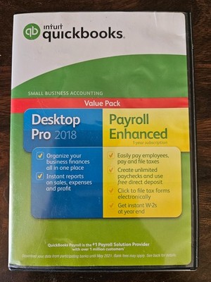 Quickbooks Desktop Pro 2018 Windows 10 & 11 - NO SUBSCRIPTION- AUTHENTIC TESTED!