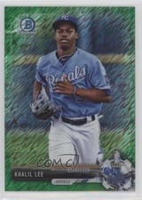 2017 Bowman Chrome Prospects Green Shimmer Refractor 89/99 Khalil Lee 3q5