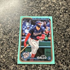 2024 Topps Update Fanatics Aqua Parallel Joey Gallo Nationals US136
