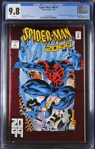 Spider-Man 2099 #1 (1992) CGC 9.8–8.0 WHITE Origin Miguel O’Hara 🔥