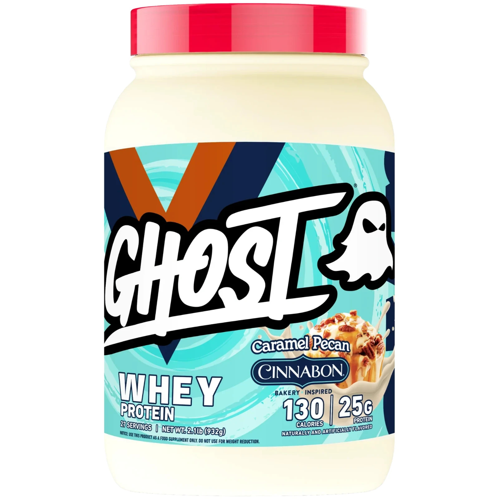 GHOST Whey Protein Powder 2 lbs 25G Cinnabon Caramel Pecan Flavor