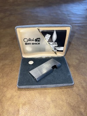 Vintage Colibri Beam Sensor Lighter Silver Chrome Tone Used Untested As Is