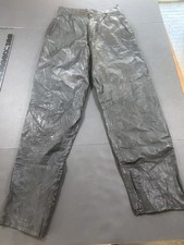 Vtg Wilson  s Leather Women  s Genuine Leather Pants Black Size 10 Biker