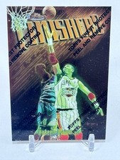 Hakeem Olajuwon 1997-98 Topps Finest Finishers #48 w/coating Houston Rockets