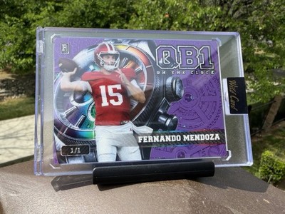 Fernando Mendoza 1/1 Purple Disco 2026 Wild Card Qb1 On The Clock