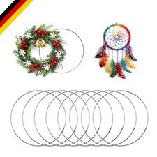 Metallringe zum Basteln 30 cm Silber Deko Ringe für Weihnachten, Hochzeiten, DIY
