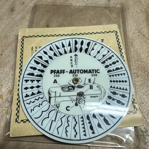 Pfaff  230/332/338 Nähmaschine Automatic Ziernaht Einstellscheibe