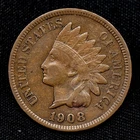 • RARE MISPLACED DATE • 1908 INDIAN HEAD CENT MPD FS-301 S-4 penny 1c coin EF/XF