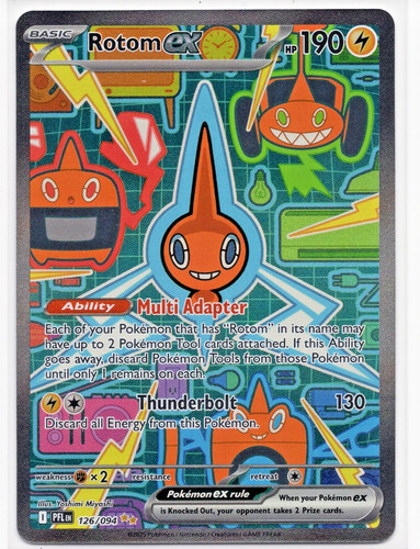 Rotom ex 126/094 Special Illustration Rare Phantasmal Flames Pokemon Holo NM