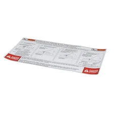 HENNY PENNY 35792 LABEL-LID ENG/FRE 1/2" Plastic Instruction