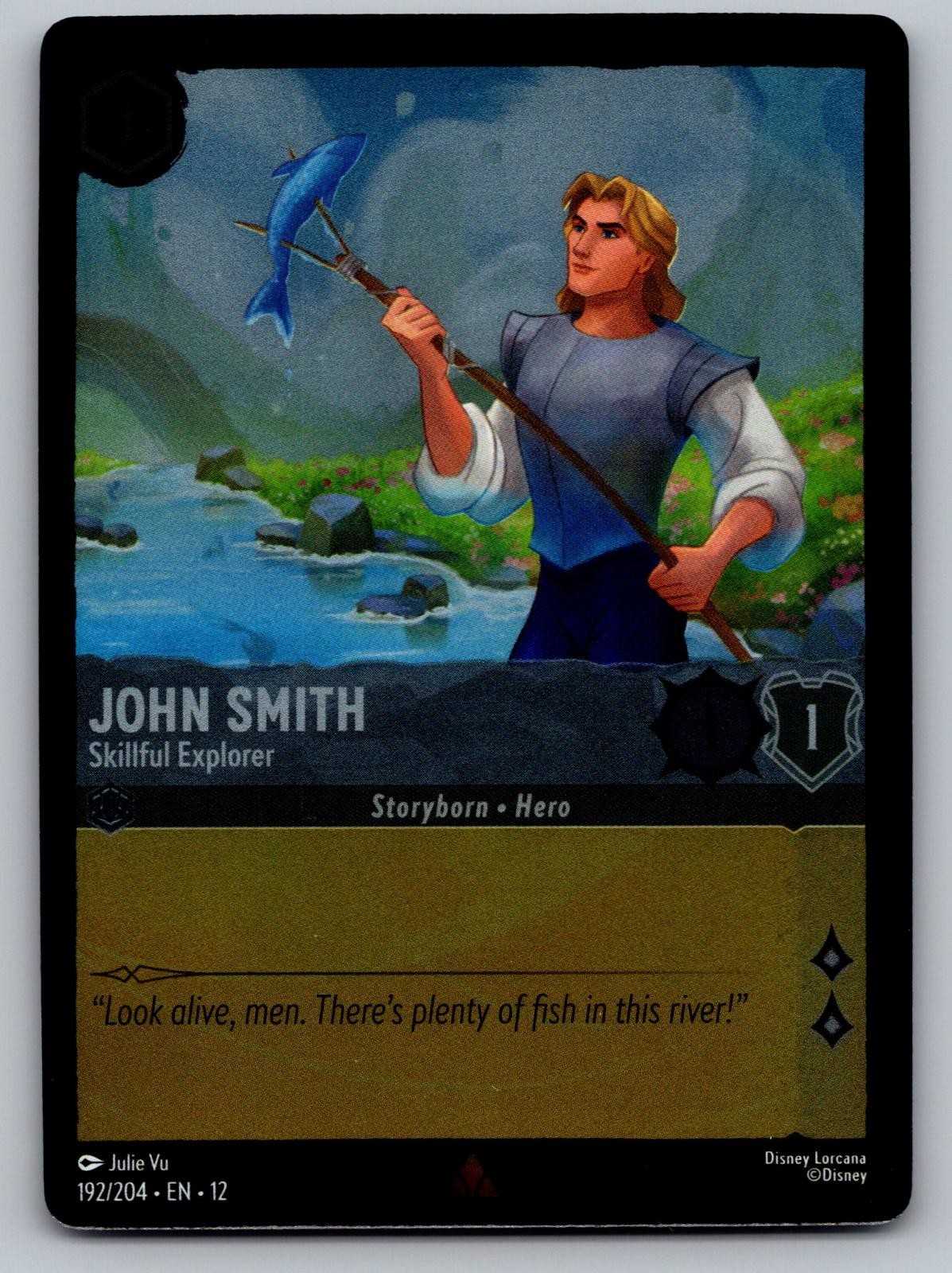 John Smith - Skillful Explorer 192/204 Rare Wilds Unknown Lorcana Cold Foil NM
