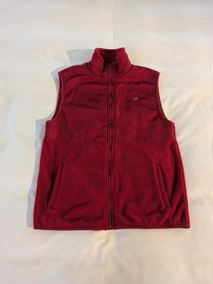 Gap Fit Boys Red Full Zip  Vest Size L Straight Easy Fit