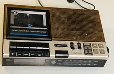 General Electric GE 7-4956B AM/FM Alarm Clock Radio Cassette Plays, No RW or FWD