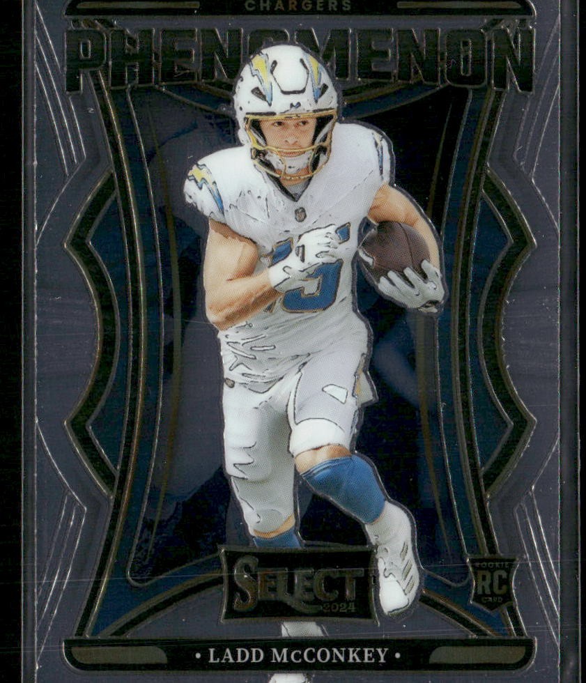 2024 Panini Select #13 Ladd McConkey Phenomenon Los Angeles Chargers
