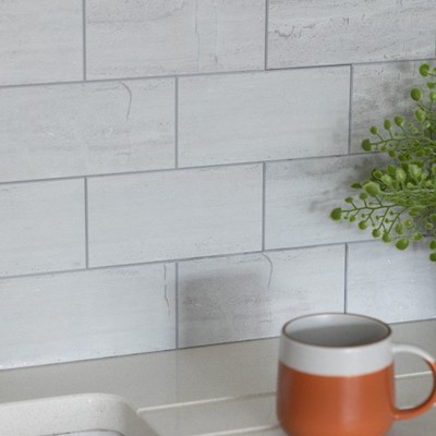 d-c-fix Beton 30,5 cm x 30,5 cm Premium selbstklebende Verbund Wandfliesen