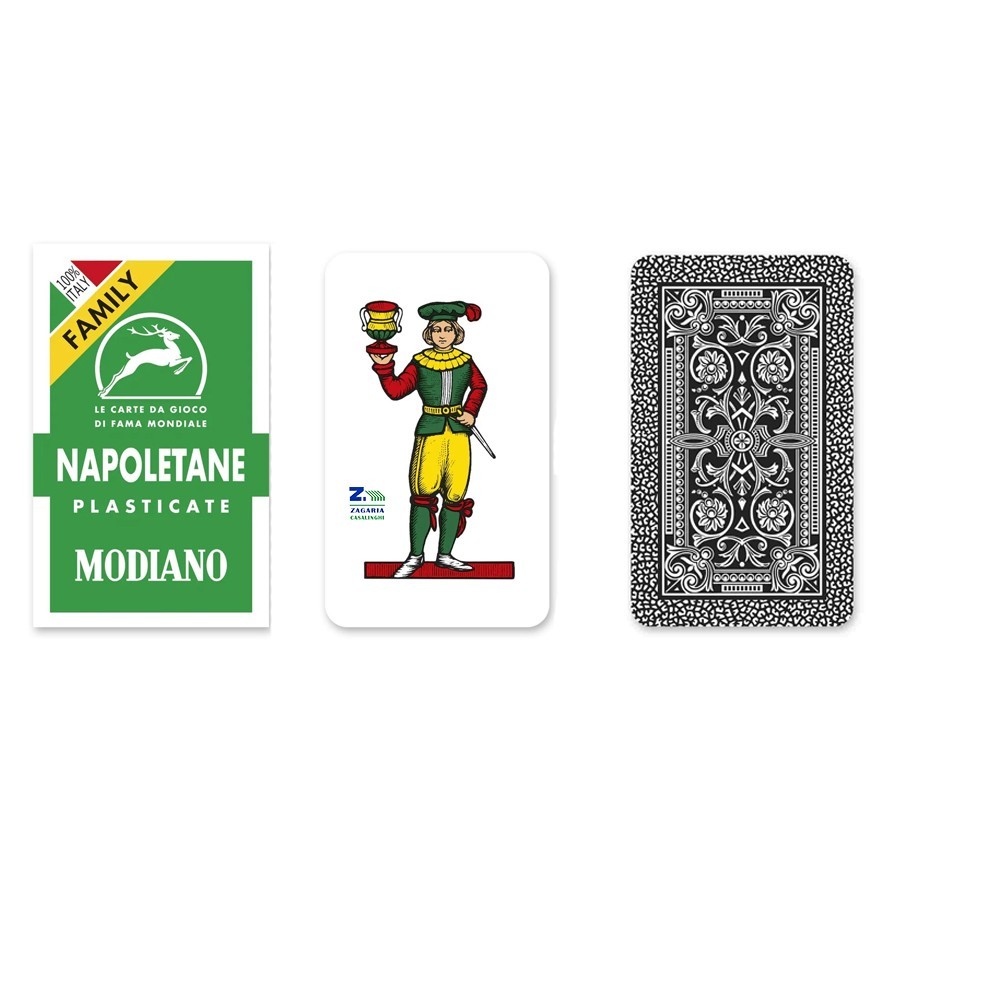 Modiano – Carte Napoletane Verde Family Confezione 14 Pezzi