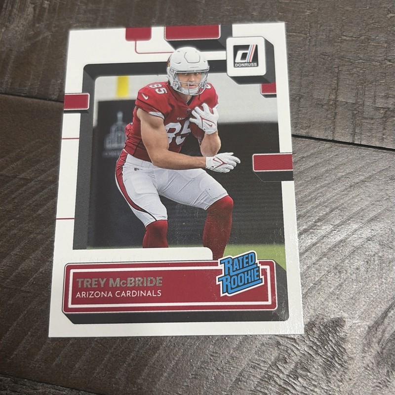 2022 Donruss  #337 Trey McBride  Arizona Cardinals Football Card Rookie