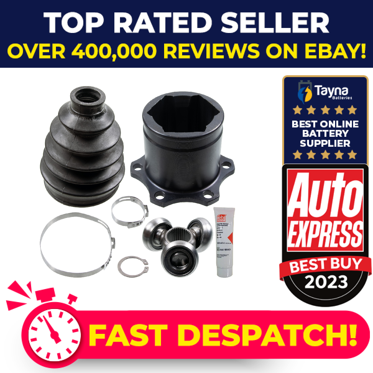 CV Joint fits AUDI A6 C6 04 to 11 C.V. Driveshaft 4E0498103 4E0498103S1 Febi New