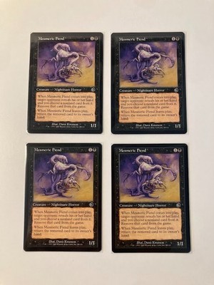MTG - Mesmeric Fiend - Eng - Near Mint - Play Set 