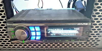ALPINE CDA-9885 CD Deck unit tested with HARNESS, option cable, remote control