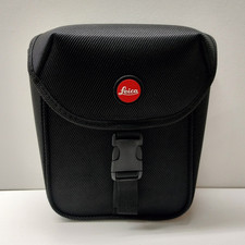 Leica Black Binocular Case Pouch with Buckle Closure, 8x7x3 Inches