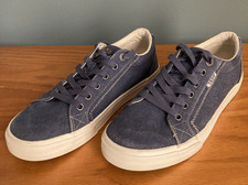 Taos Women's Size 10.5 Plim Soul PLS-13644 Lace Up Sneaker Denim Blue