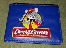 Cartera Chuck E. Cheese Pizza Time Teatro Vintage Azul E Queso Azul Vinilo