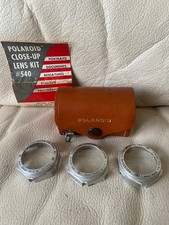 Polaroid Close-up Lens Kit No. 540 In Original Leather Case