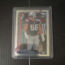 Topps 2025 Chrome Will Campbell New England Patriots Rookie Card #379. rookie card picture