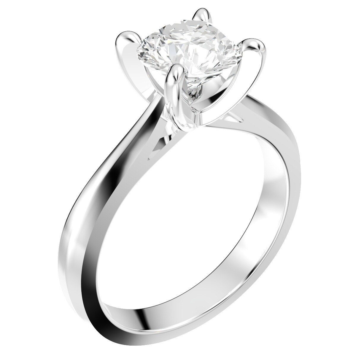 Engagement Ring Design STL CAD file Download model Size 5US-CA5 3D Print Model-image