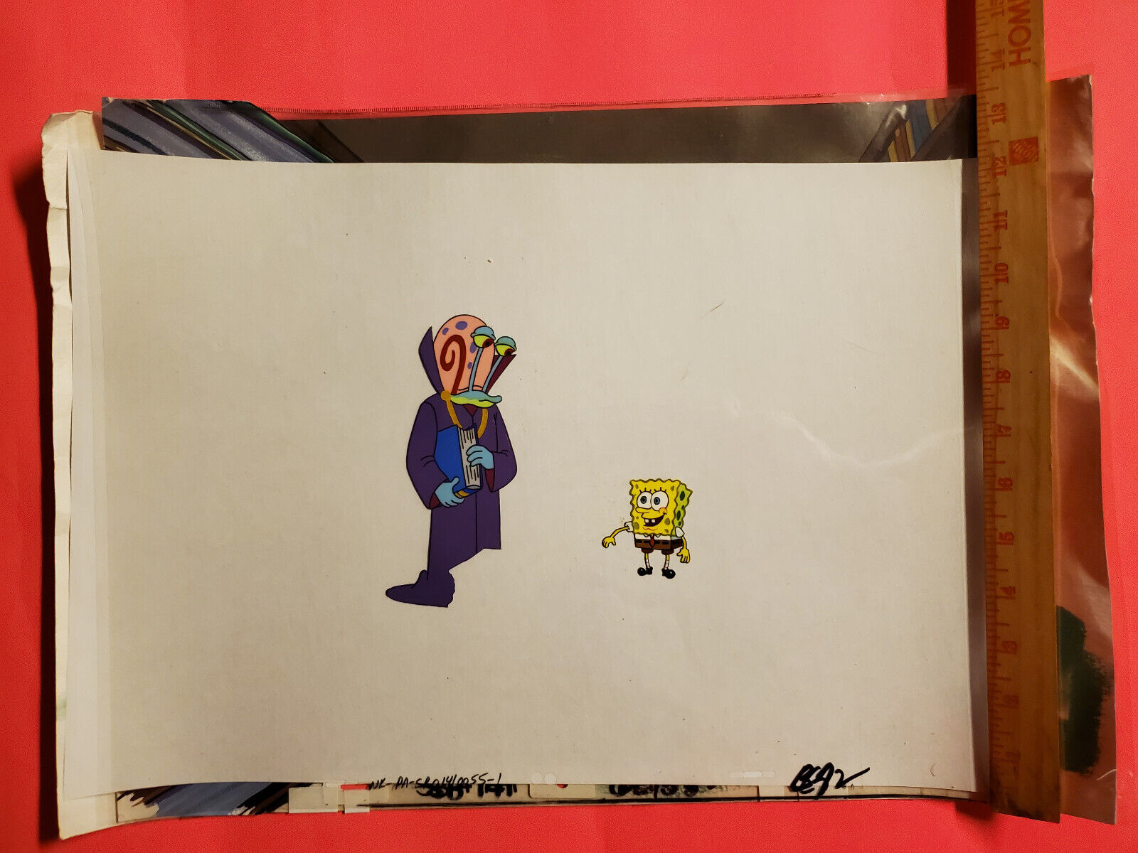 Nickelodeon Vintage SpongeBob Production Animation Key Master