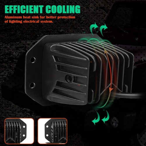 Luces LED de trabajo para automóvil de 5 pulgadas y 4 filas barra de inundación punto lámpara antiniebla todoterreno para 4x4 UTE - Imagen 8 de 10
