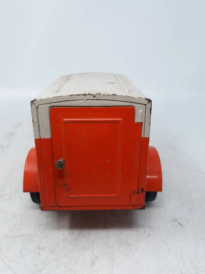 Remolque de juguete de acero prensado U-Haul de colección con puerta trasera abierta - raro de colección Foto 4 de 4