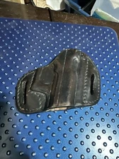 Leather 2 Slot Belt Holster For Pistols Right Hand