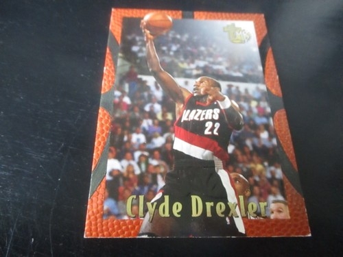 CLYDE DREXLER   (portland trail blazers)   1994/95 topps embossed  card #79 mint