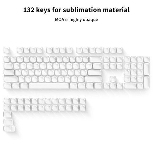 133 Key Kechy Keyboard Keycaps Set PBT KEYCAPAPAPS CHERRY MOA Profile Key Cap -* - Photo 19/19