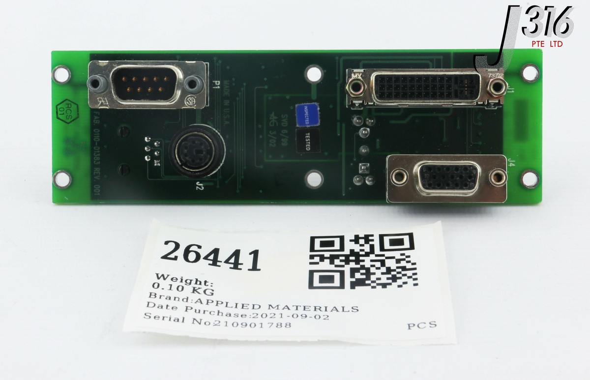 26441 APPLIED MATERIALS PCB ASSEMBLY, MONITOR/KB/SERIAL/LIGHT PE