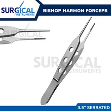 Bishop Harmon Forceps Serrated 3.50" Surgical Eye Instruments German Grade