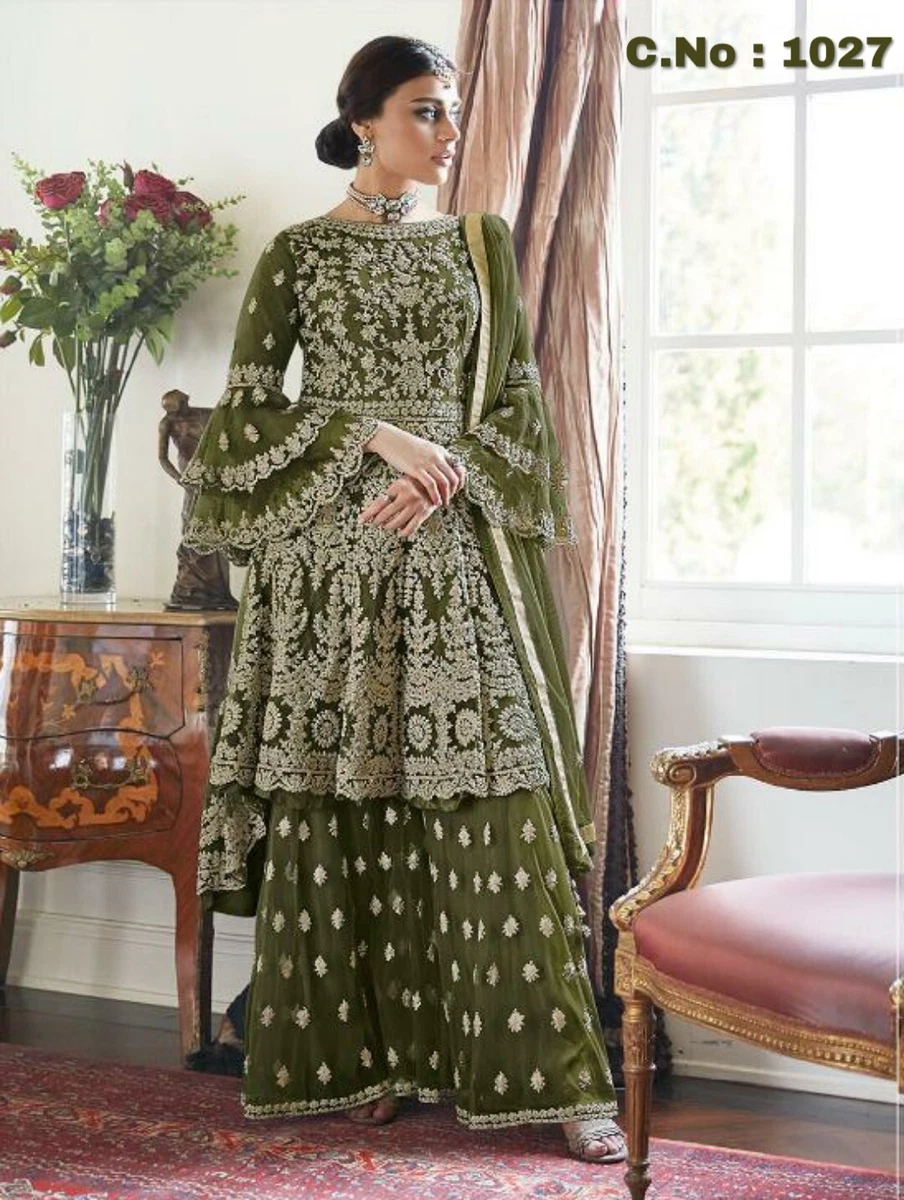 Glorious Rayon Straight Chikankari Embroidered Salwar Suit